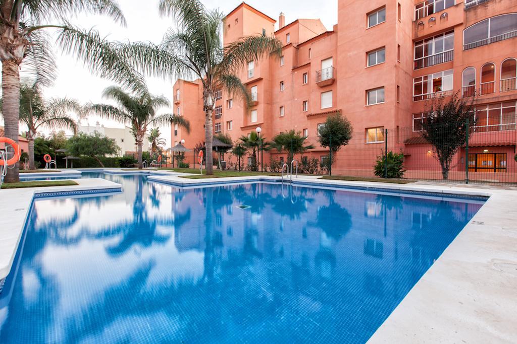 2035-Lovely 1 bedrooms sea view apartment Manilva Buitenkant foto
